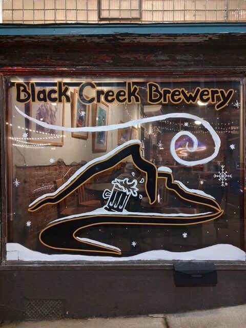 Black Creek Brewery Holiday Window picture