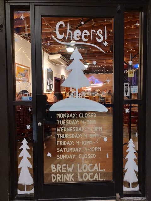 Black Creek Brewery Holiday Window picture
